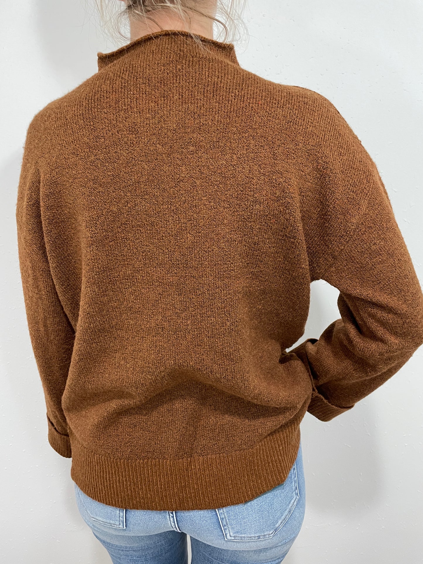 SNUGGLE IN FUNNEL NECK SWEATER