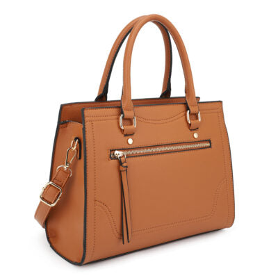 STRUCTURED SATCHEL HANDBAG