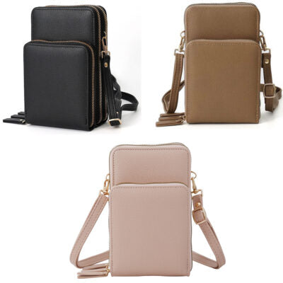 3 COMPARTMENT CELL PHONE CROSSBODY