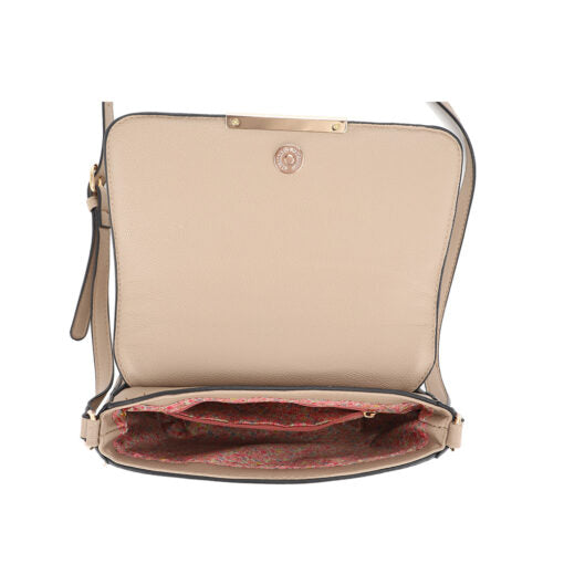 WOVEN FRONT FLAP CROSSBODY