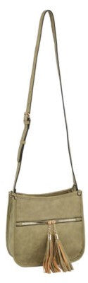 TASSEL ZIP CROSSBODY BAG