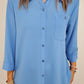 ANGEL EYES BUTTON UP BLOUSE - SKY BLUE