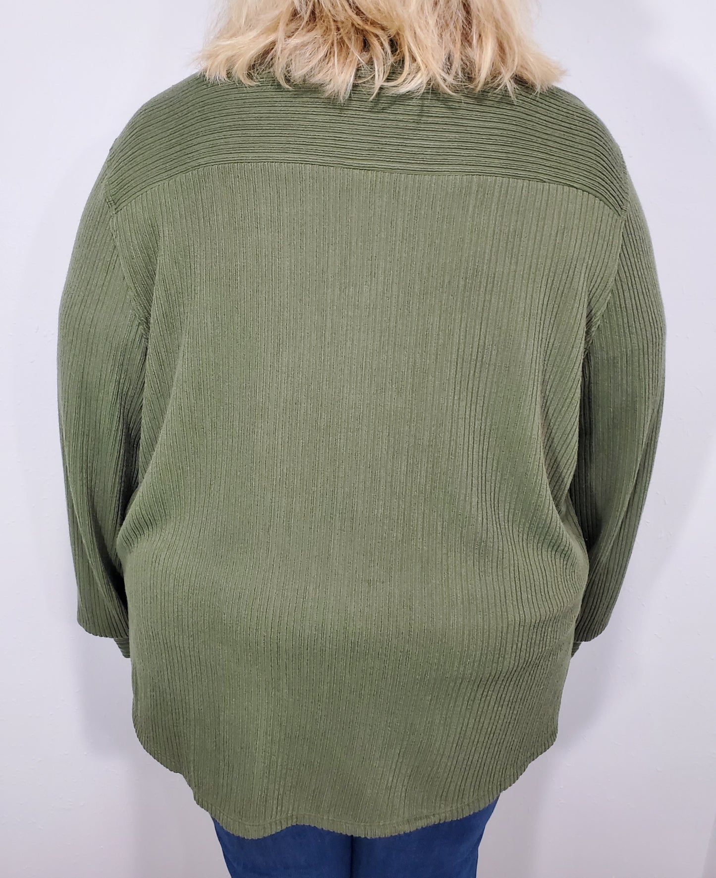 RIBBED SHACKET - CURVY