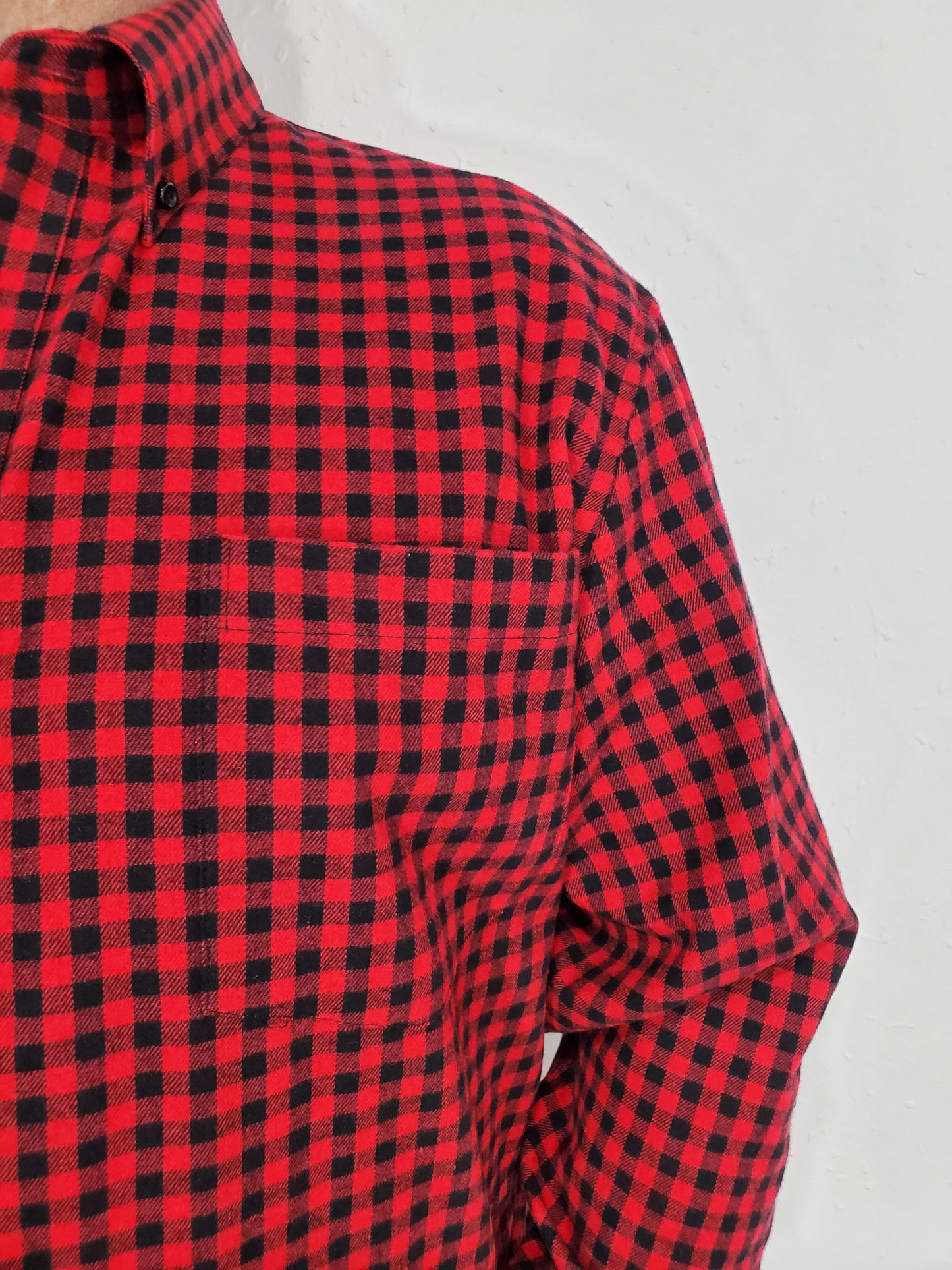 F/X FUSION ALEX FLANNEL BUTTON DOWN - RED/BLACK