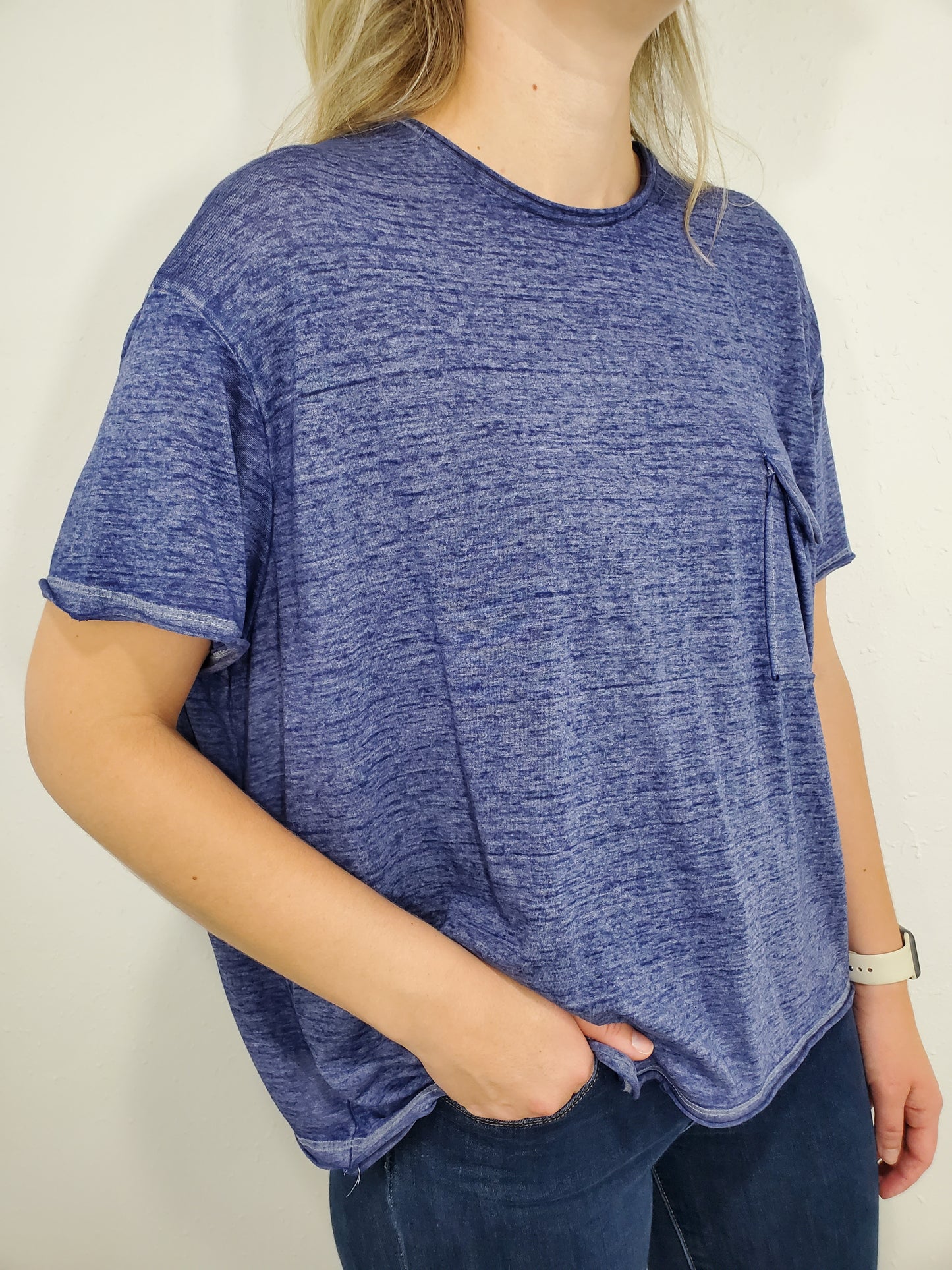 RAW EDGE OVERSIZED TEE