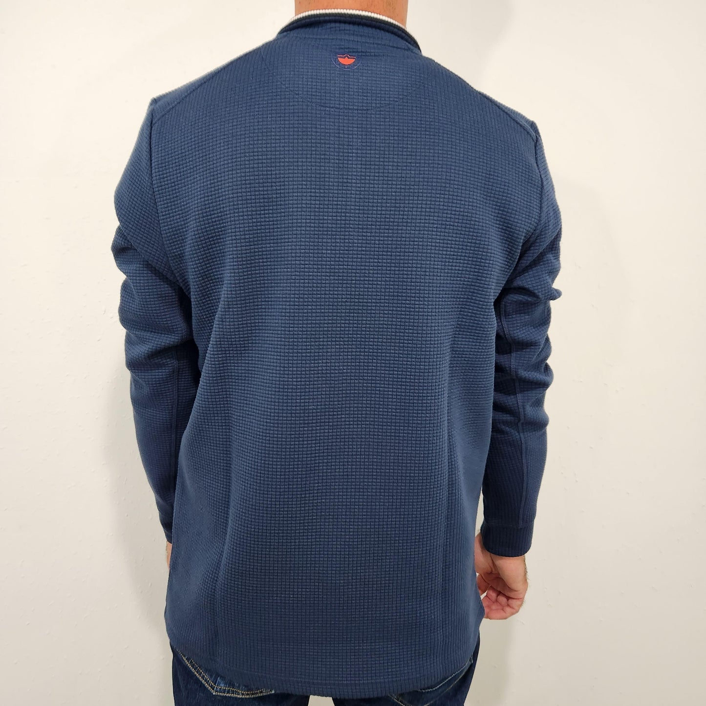 FLAG & ANTHEM WARREN 1/4 ZIP PULLOVER - NAVY
