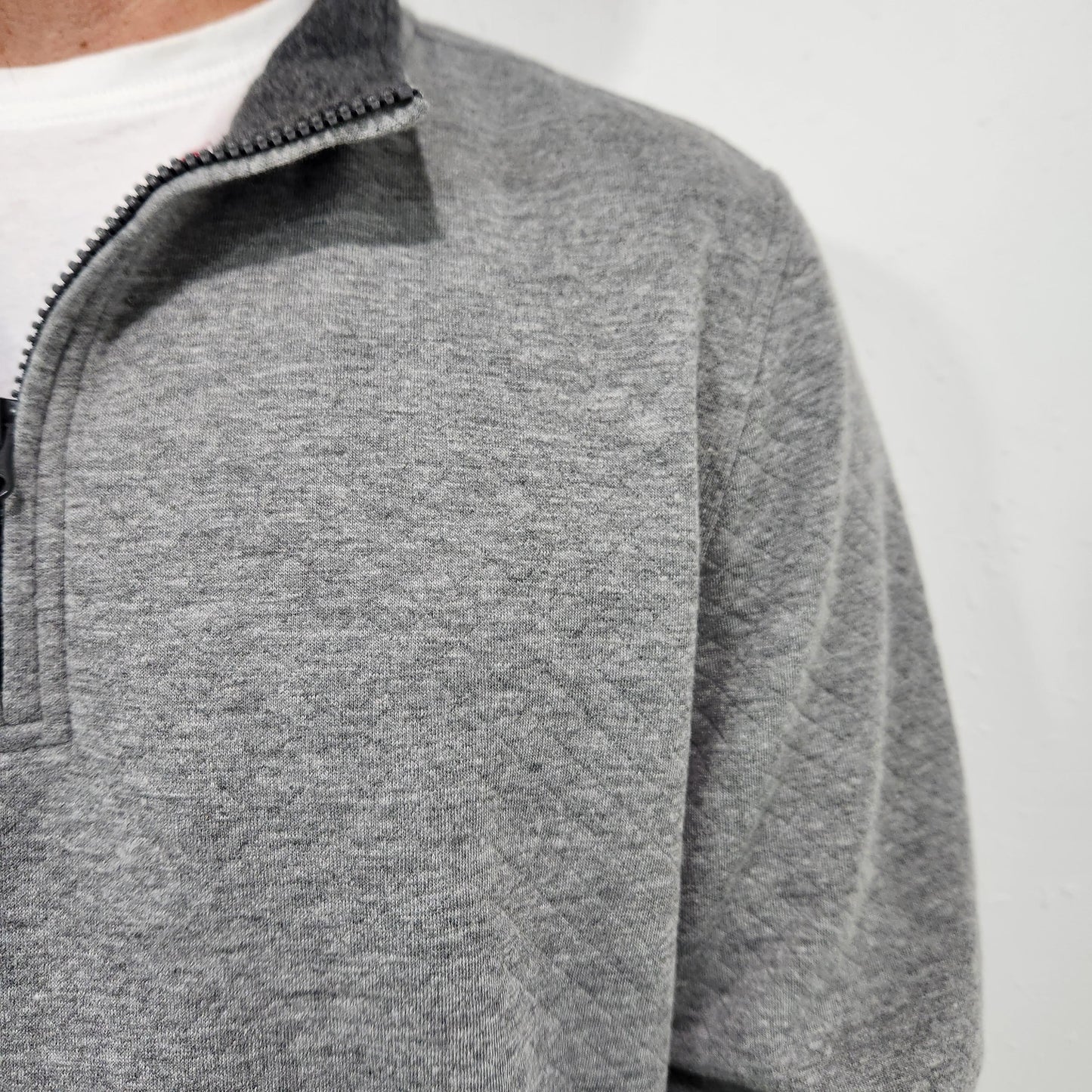 FLAG & ANTHEM BRADNER 1/4 ZIP PULLOVER - HEATHERED GREY