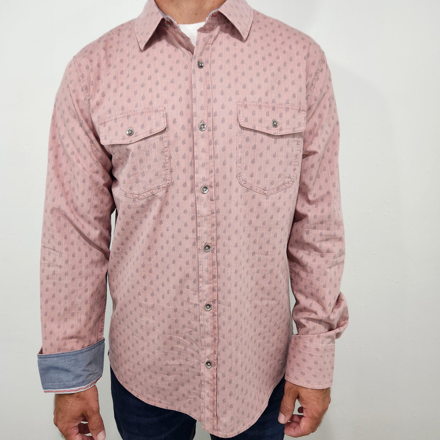 FLAG & ANTHEM TOVEY BUTTON DOWN - MAUVE