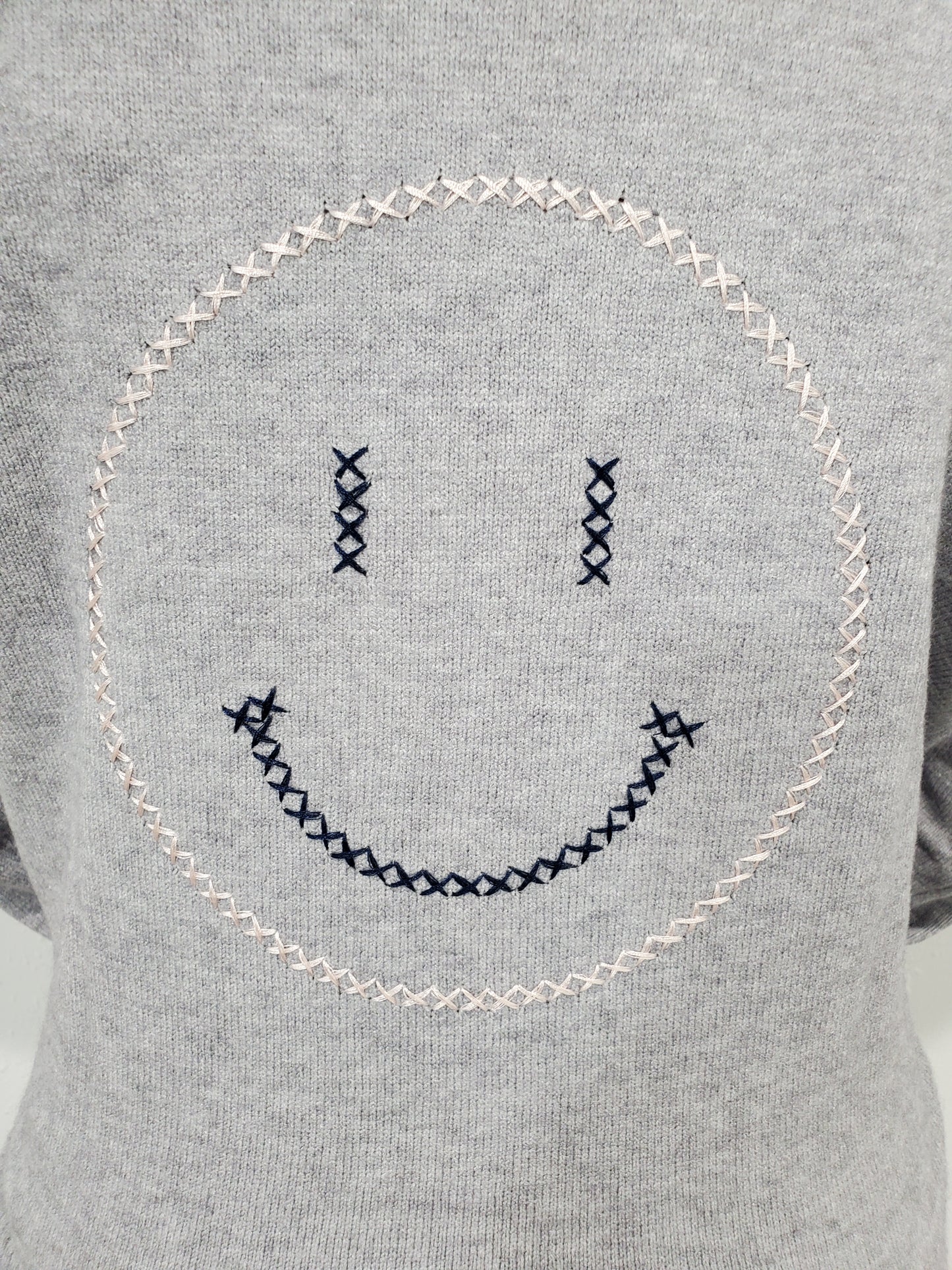 CHARLIE B SMILE LIKE YOU MEAN IT SWEATER - H. GREY