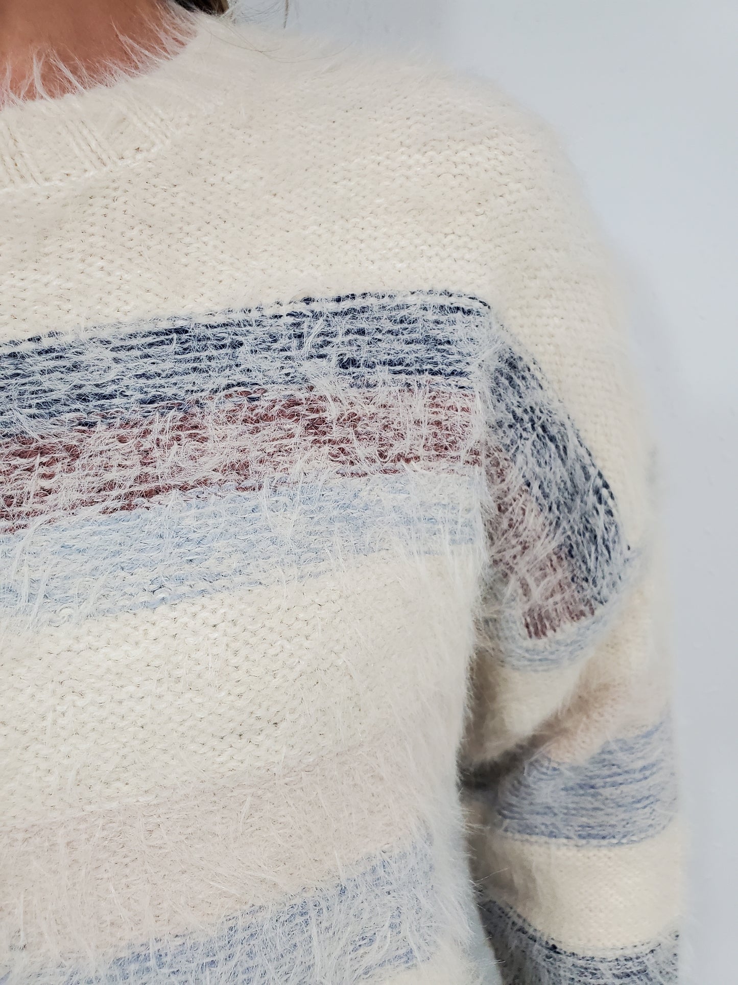 CHARLIE B ALL I SEE IS YOU STRIPED SWEATER - MULTI
