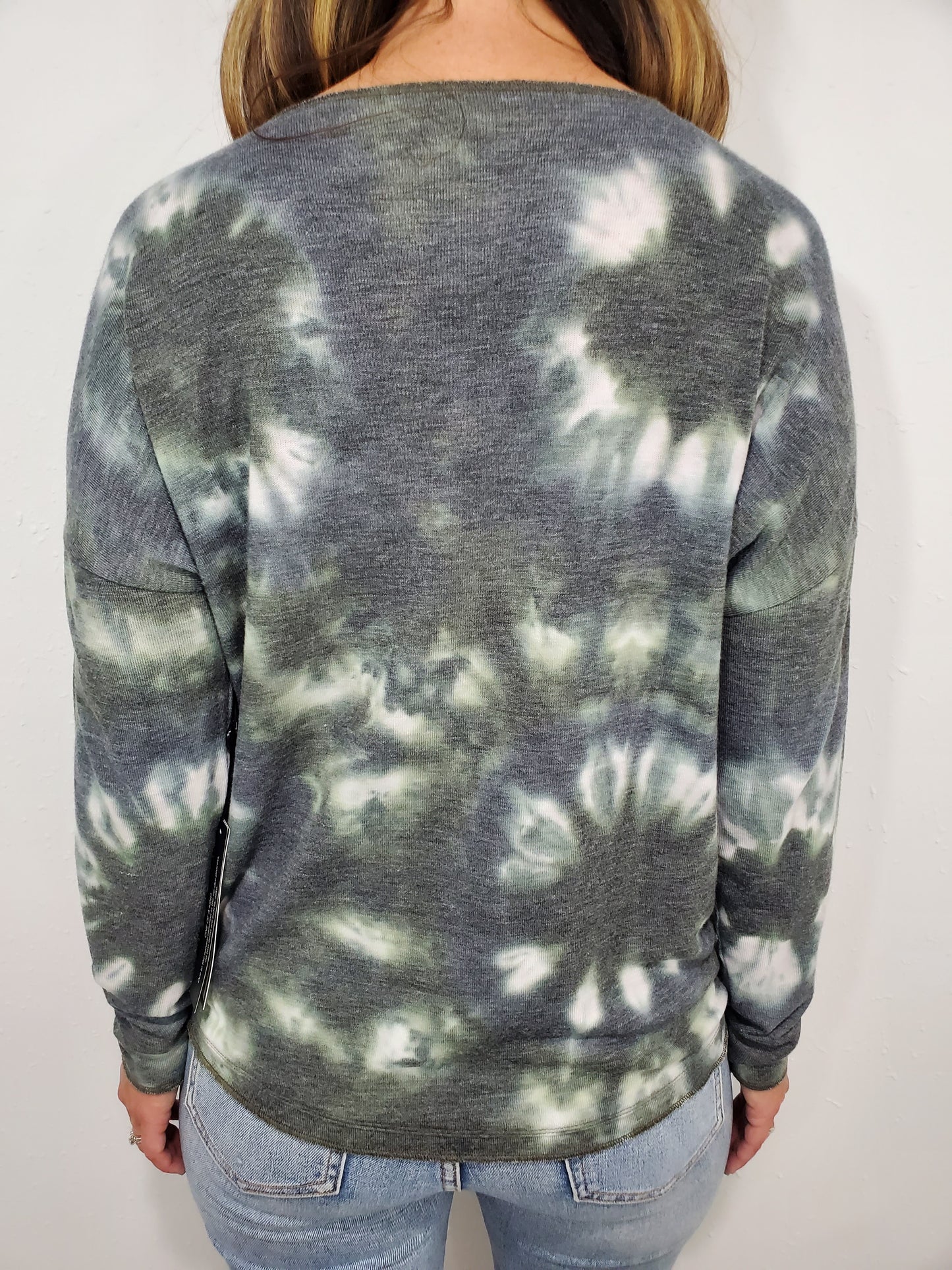 CHARLIE B TIE DYE TOP - SPRUCE