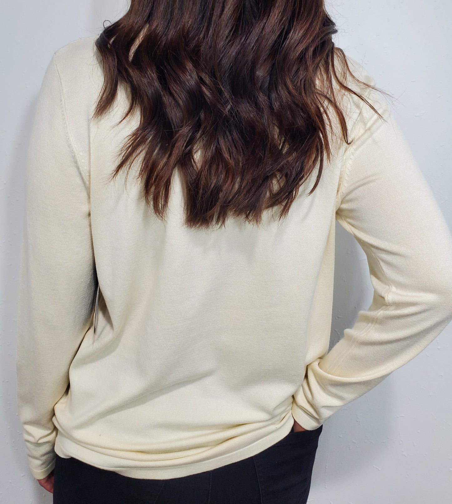 SIMPLE MOCK NECK SWEATER