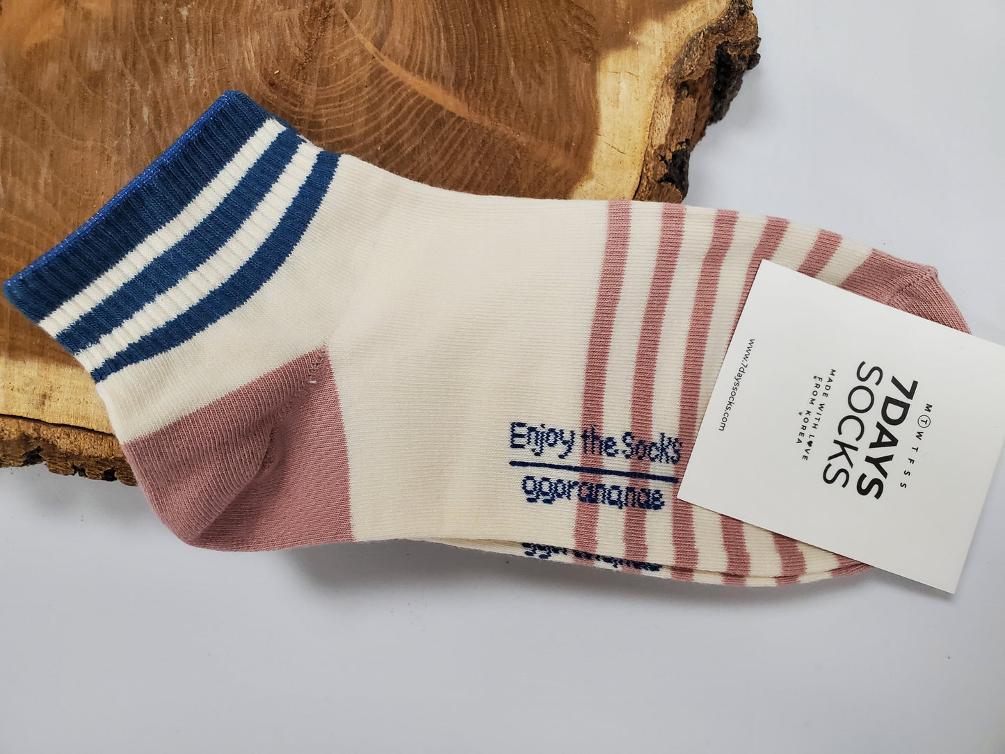 7DAYS STRIPED ANKLE SOCKS