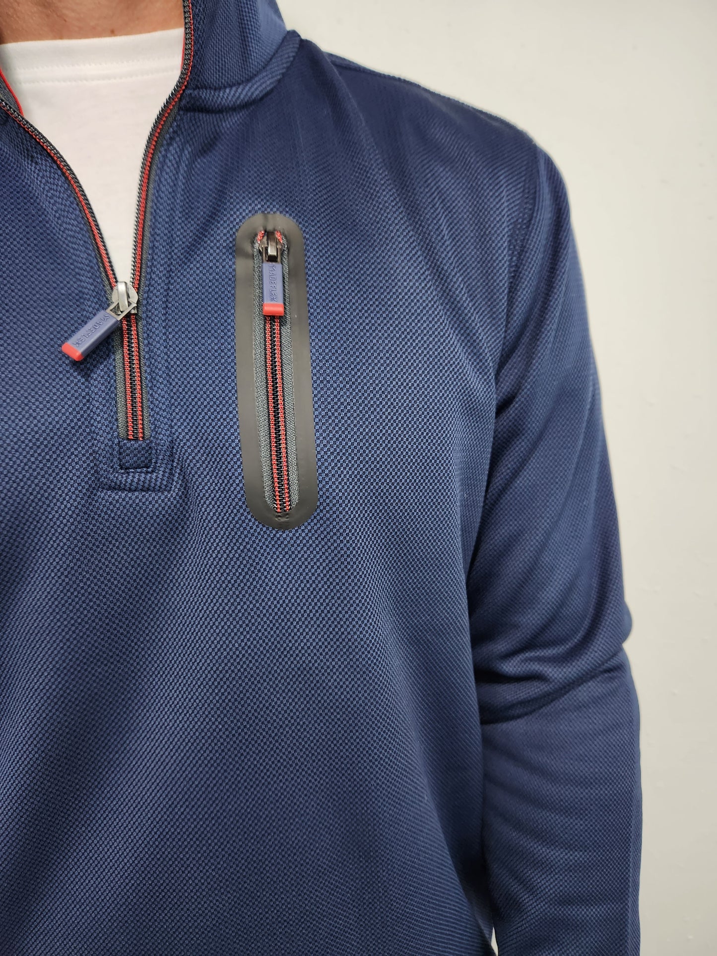 FLAG & ANTHEM HELM 1/4 ZIP PULLOVER - NAVY