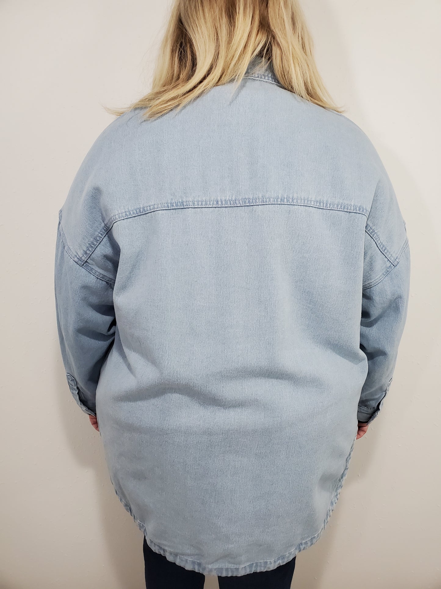 90'S TREND DENIM SHACKET - LIGHT DENIM