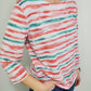 EASTSIDE STRIPED TOP - CORAL/MINT