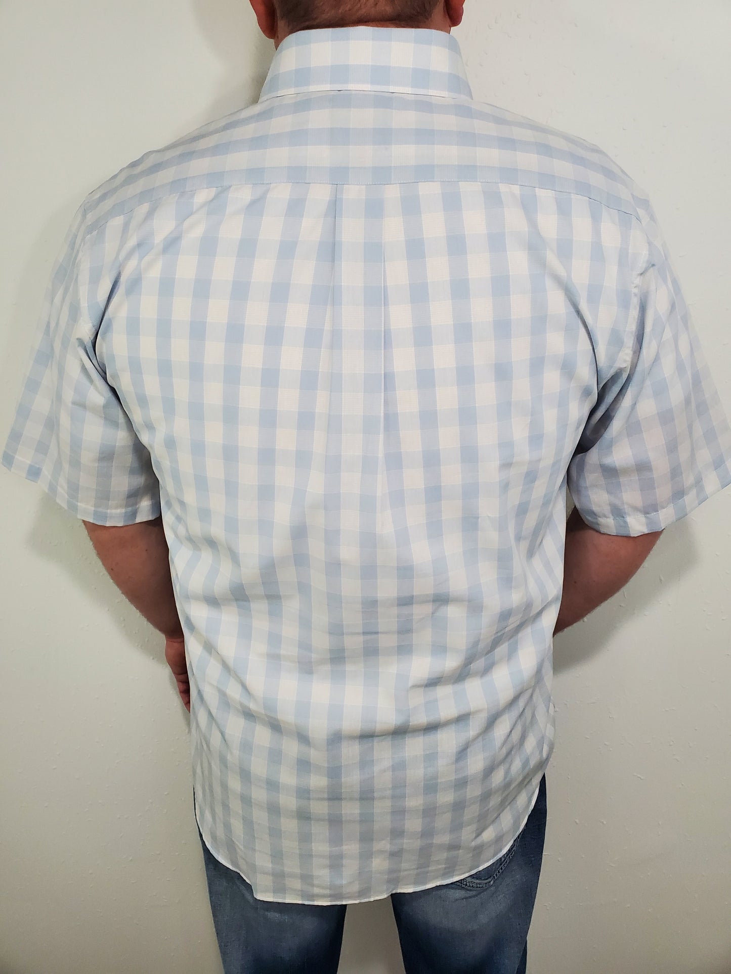 ADAM BUTTON DOWN - LIGHT BLUE/WHITE