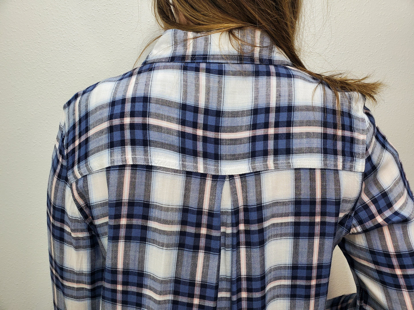 NORA PLAID SHIRT - BLUE MULTI