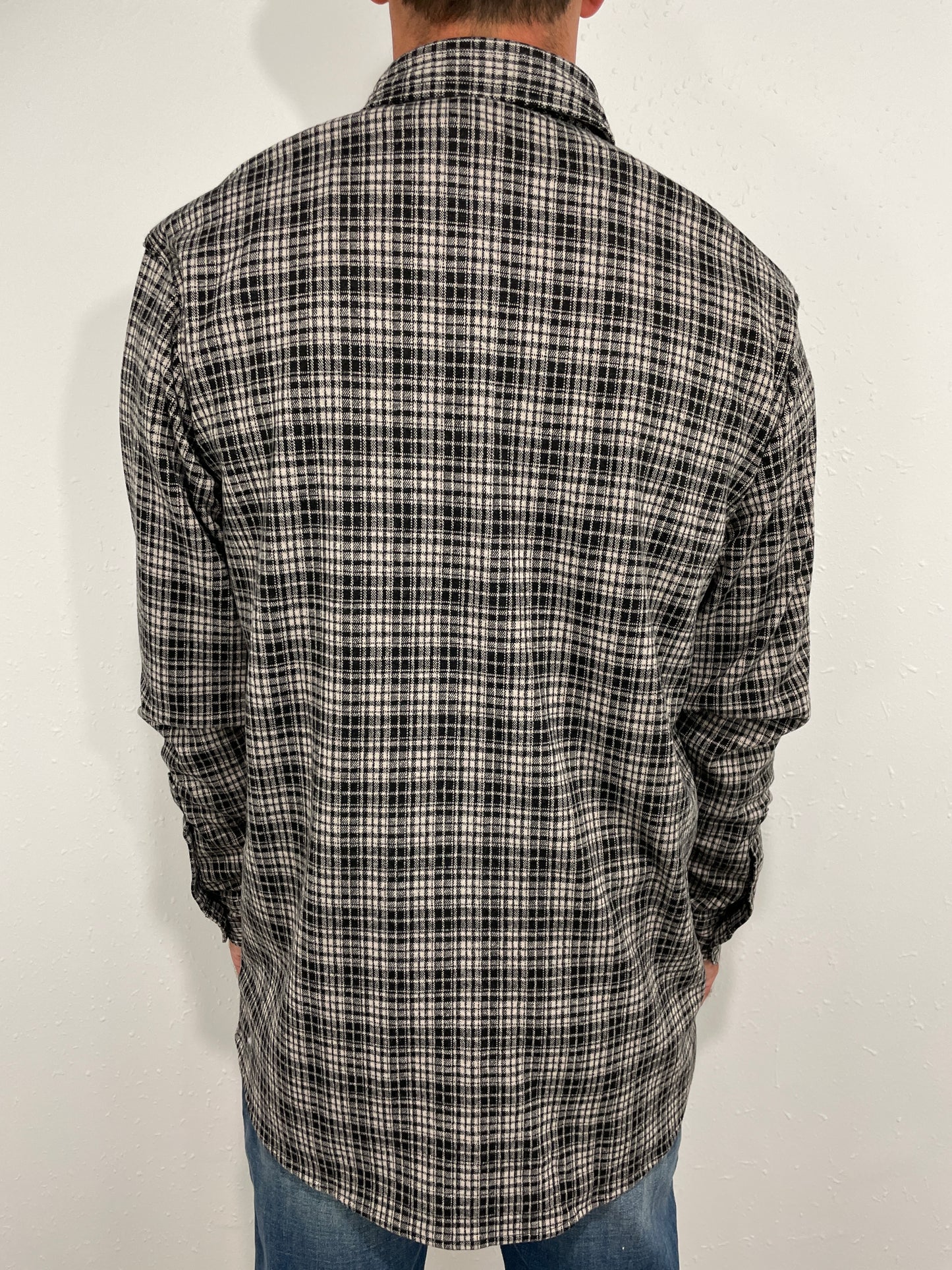 F/X FUSION DEREK FLANNEL BUTTON DOWN - BLACK/TAN