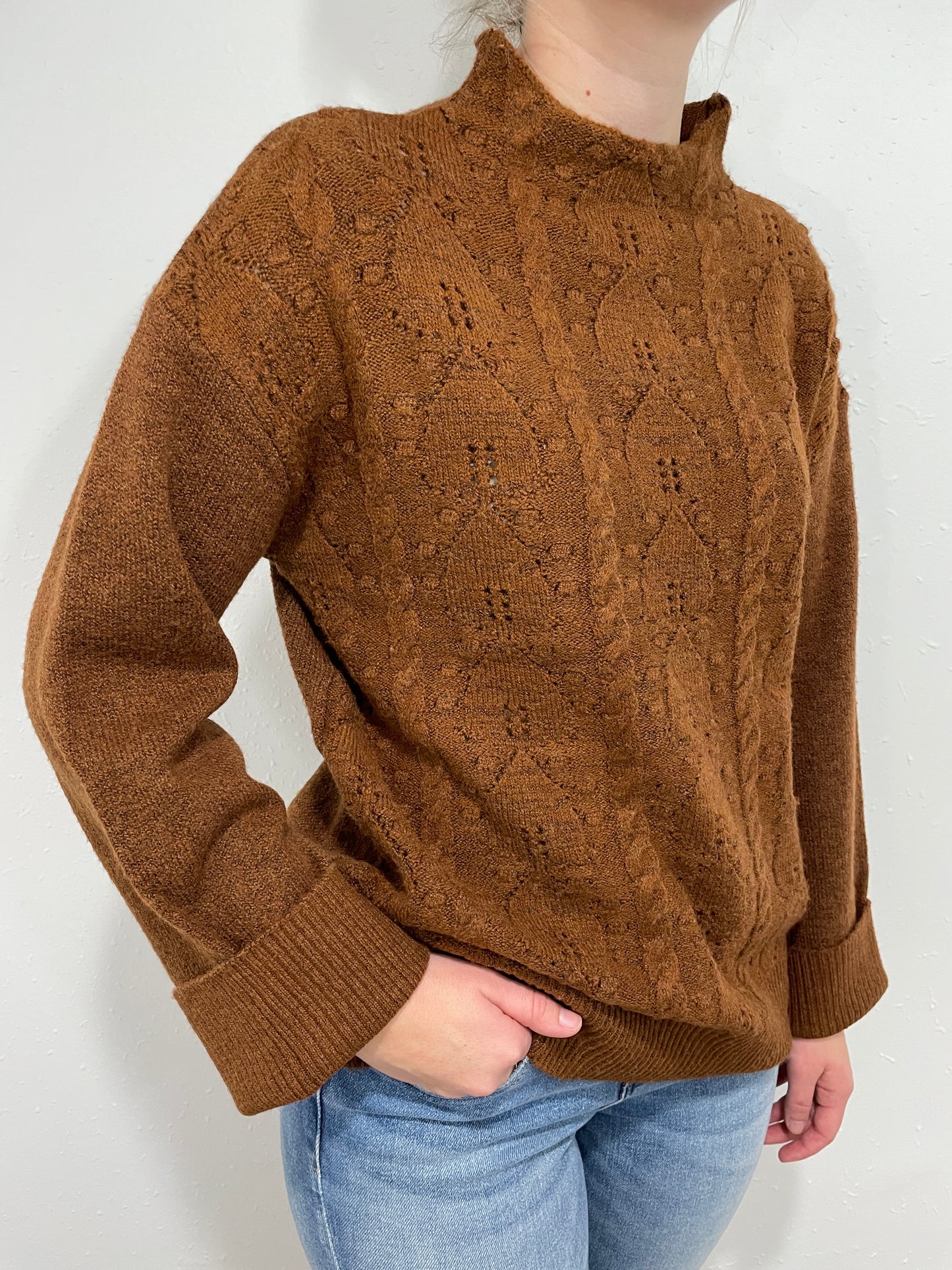 SNUGGLE IN FUNNEL NECK SWEATER