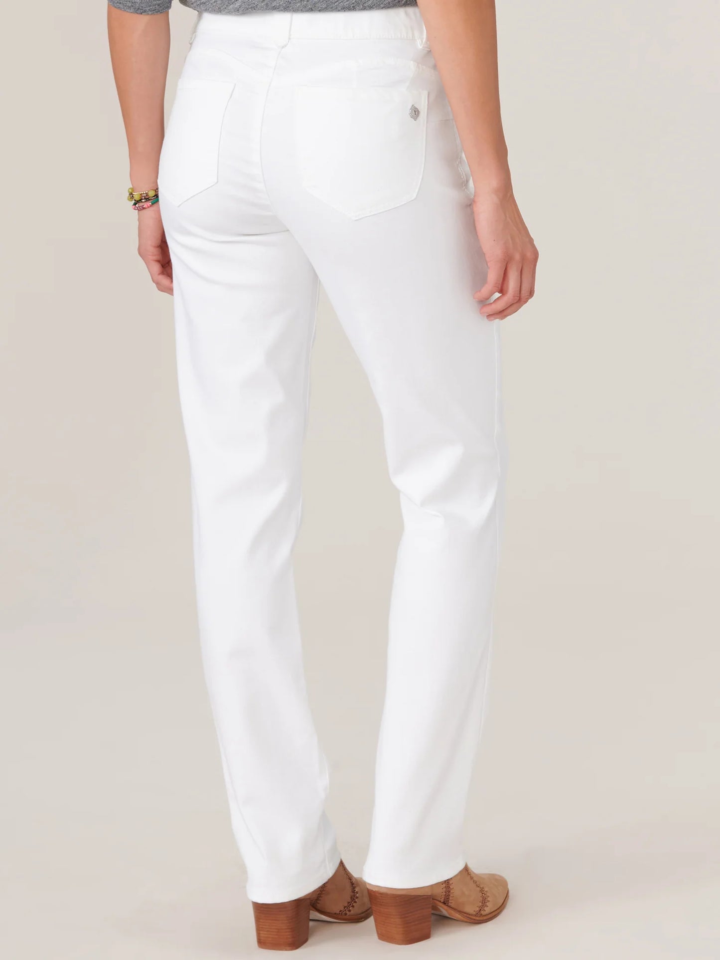 "AB"SOLUTION STRAIGHT LEG JEAN - WHITE