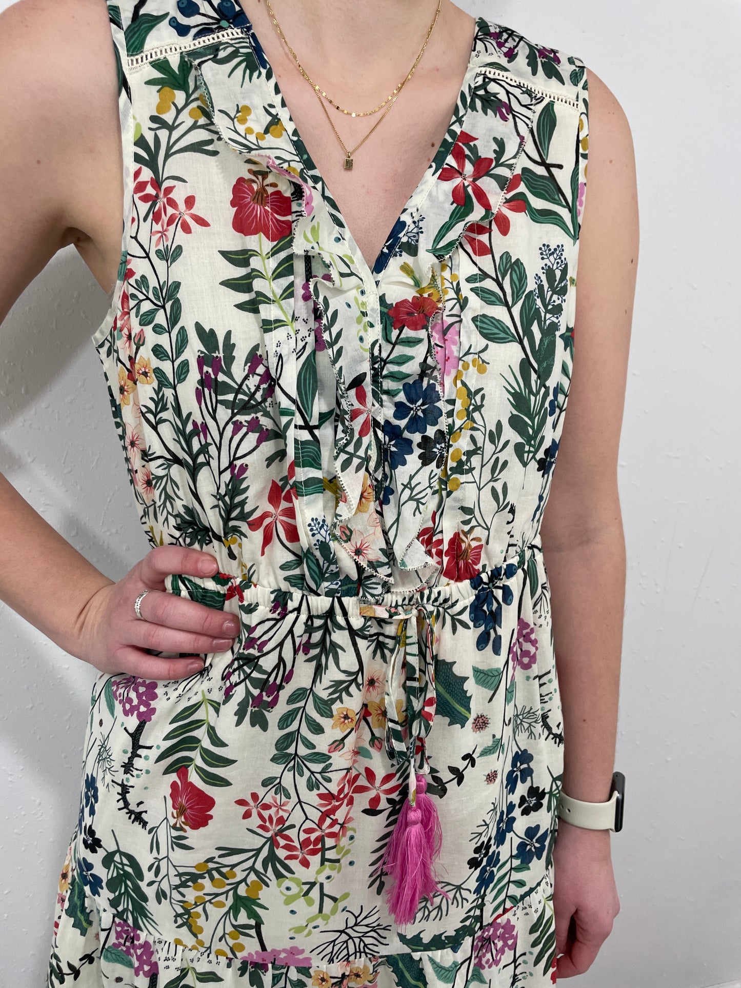 CHARLIE B BOHO FLORAL DRESS - MULTI