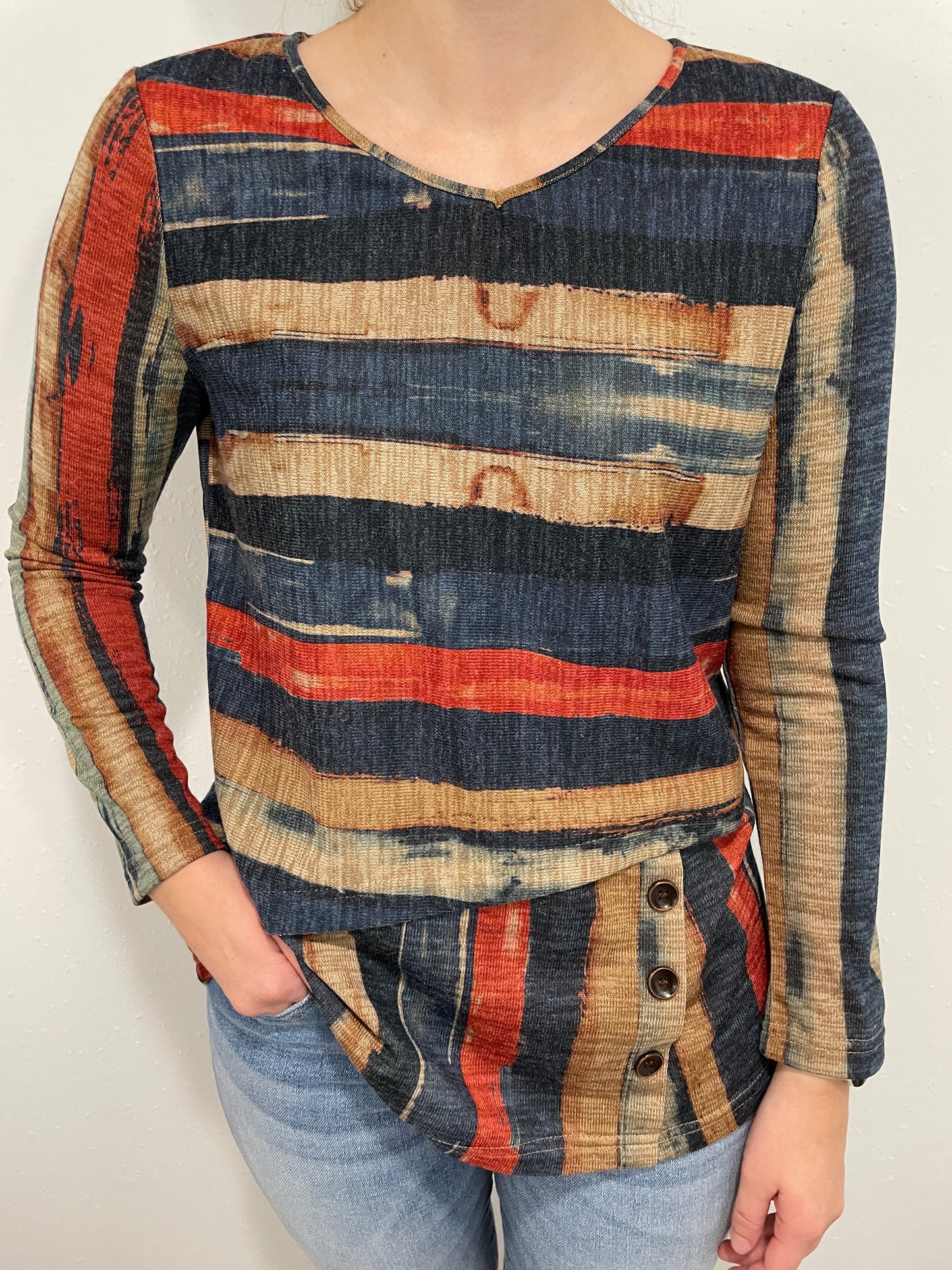 AS IT WAS STRIPED TOP - MULTI