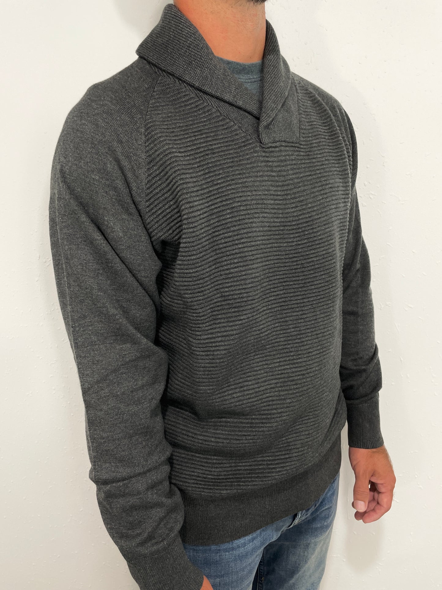 F/X FUSION LEO PULLOVER SWEATER - HEATHERED CHARCOAL