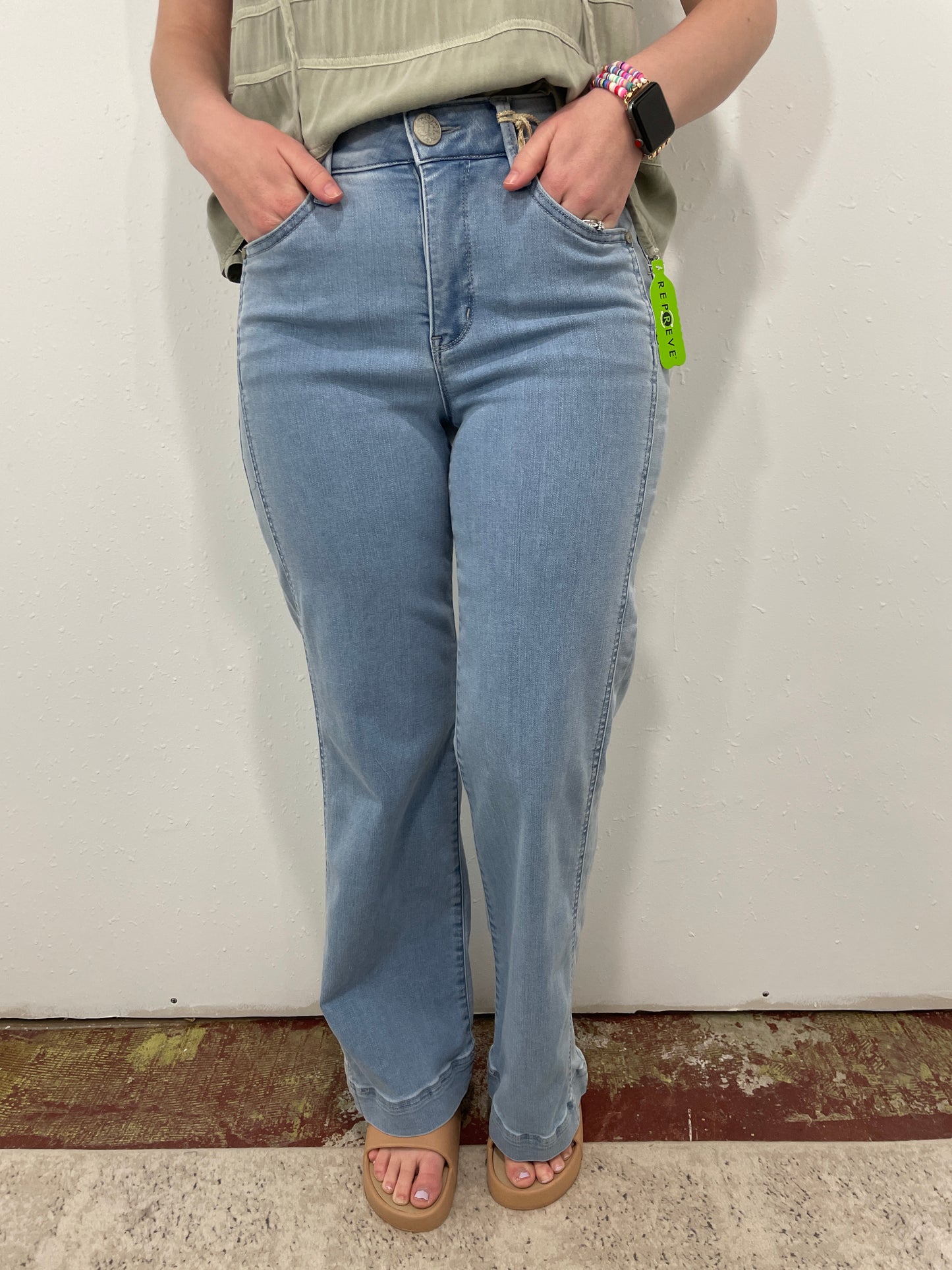 DEMOCRACY THAT 70'S WIDE LEG JEAN - BLUE