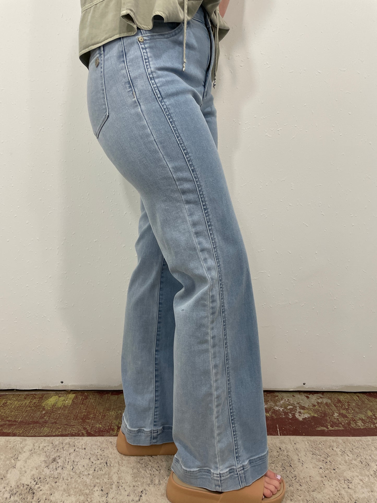 DEMOCRACY THAT 70'S WIDE LEG JEAN - BLUE