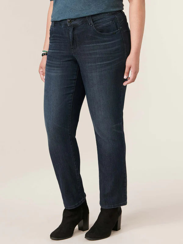 DEMOCRACY STRAIGHT LEG JEAN - DARK INDIGO - CURVY