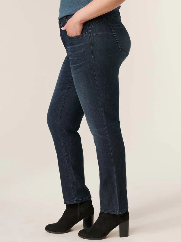 DEMOCRACY STRAIGHT LEG JEAN - DARK INDIGO - CURVY