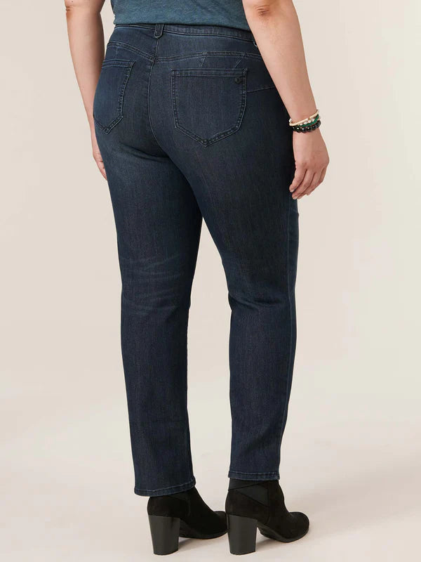 DEMOCRACY STRAIGHT LEG JEAN - DARK INDIGO - CURVY