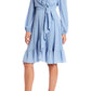 STAND BY ME FAUX WRAP DRESS - LIGHT BLUE