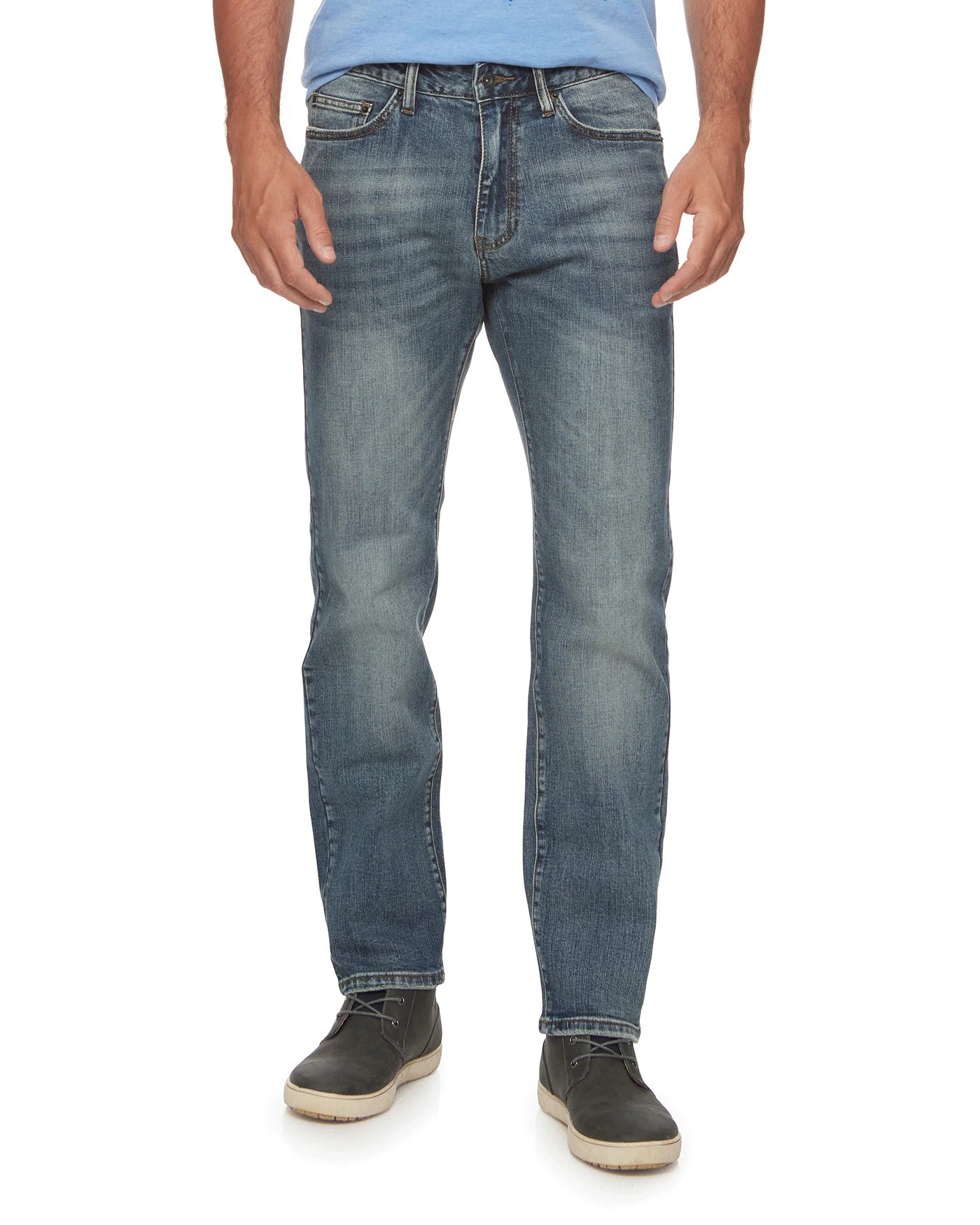 VIENNA STRAIGHT LEG JEAN - MEDIUM WASH