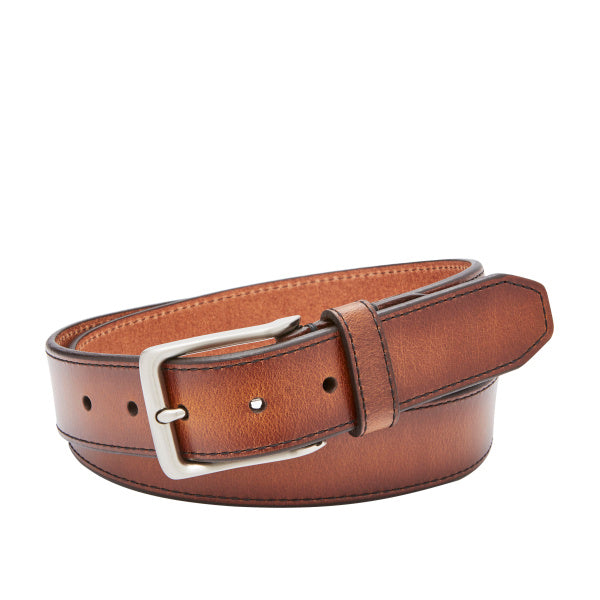 FOSSIL GRIFFIN BELT - COGNAC