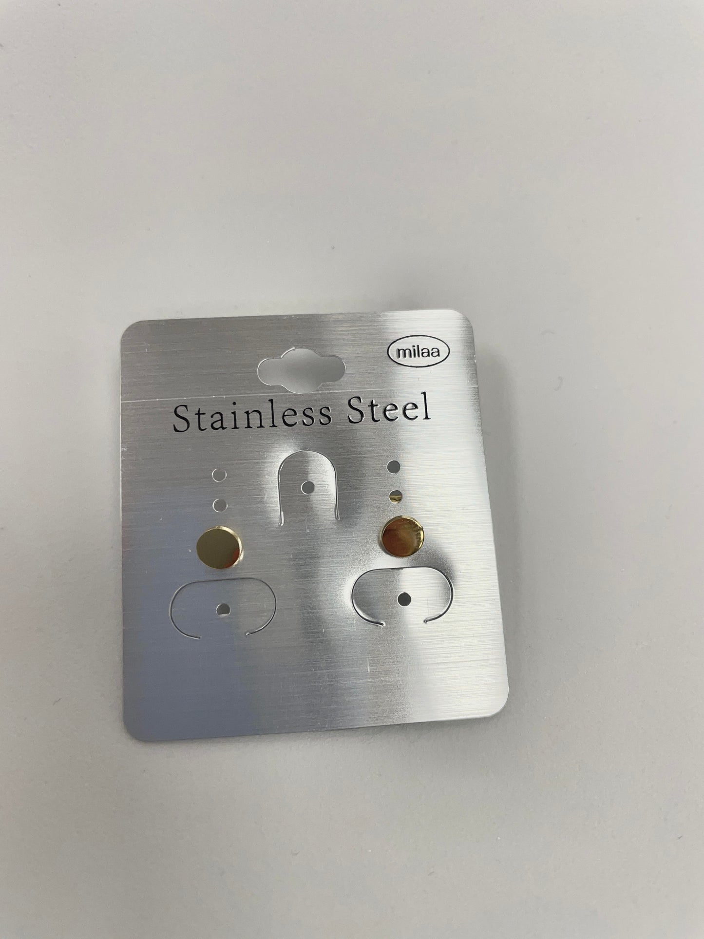 FLAT CIRCLE STUD EARRING