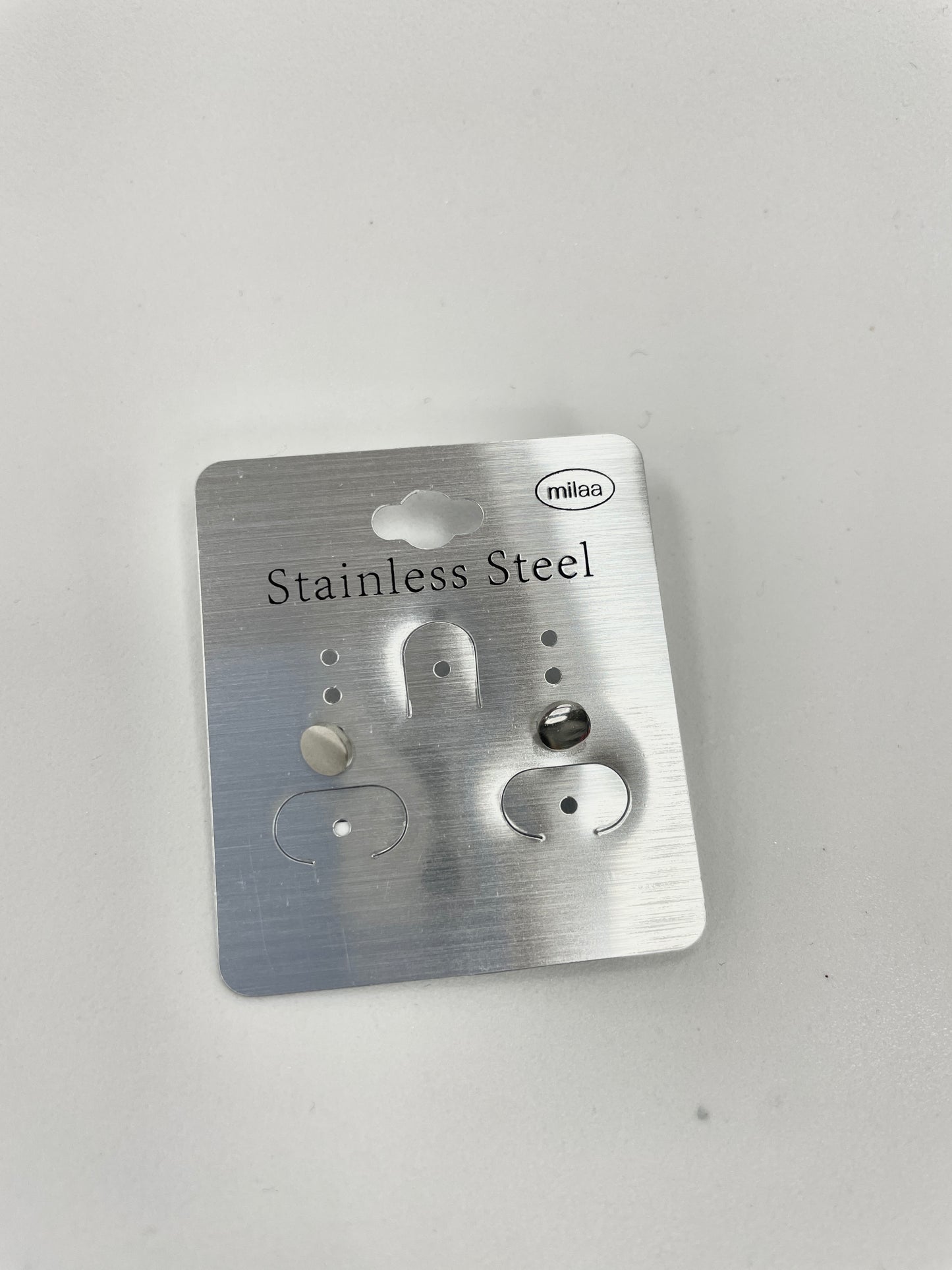 FLAT CIRCLE STUD EARRING