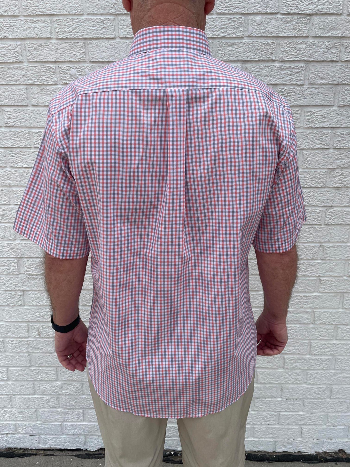 F/X FUSION MILES BUTTON DOWN - CORAL/GREY