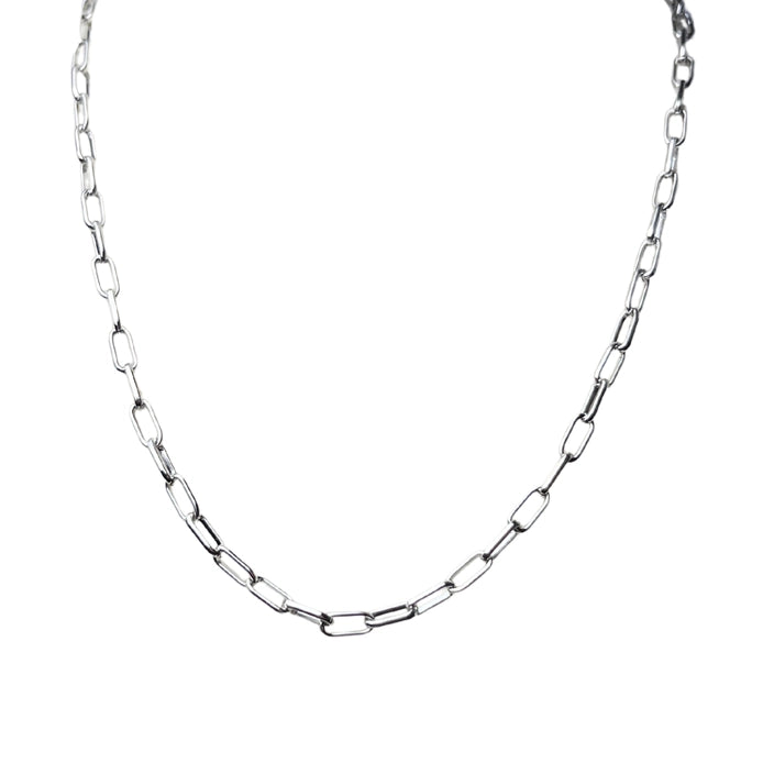 SILVER SMALL PAPERCLIP CHAIN