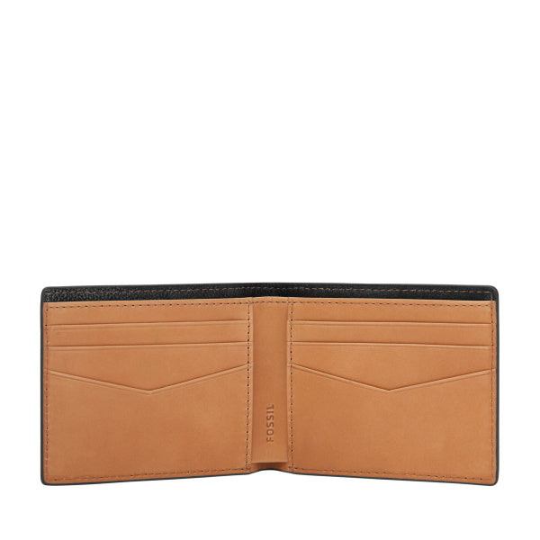 FOSSIL STEVEN BIFOLD WALLET - SLATE BLACK