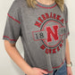 NEBRASKA DANBURY CROPPED TEE - SMOKED PEARL