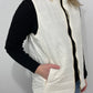 QUILTED RUFFLE TRIM VEST