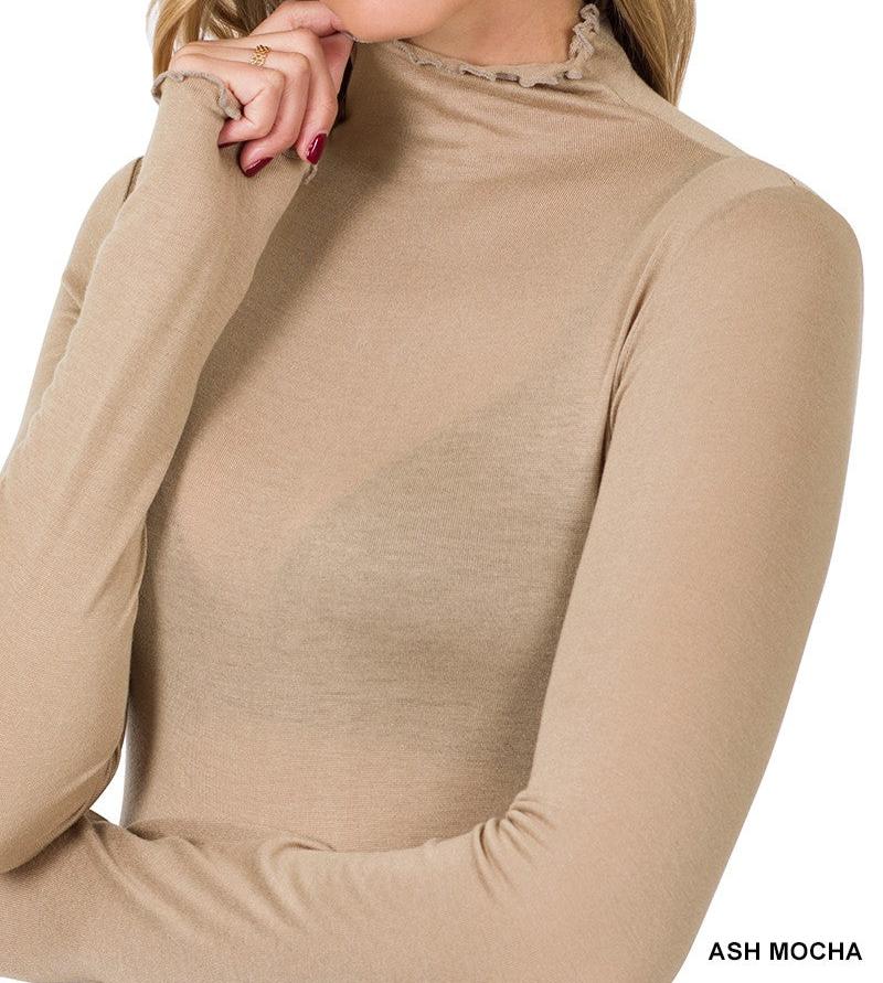 MOCK NECK LAYERING TOP