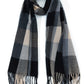 MULTI-COLORED PLAID WINTER SCARF