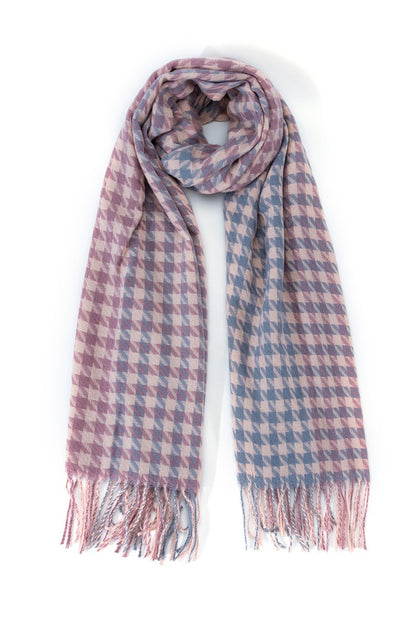 HOUNDSTOOTH PATTERN SCARF