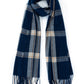 PLAID FRINGED SCARF