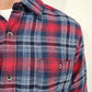 FLAG & ANTHEM PENTON FLANNEL BUTTON DOWN - NAVY/RED