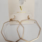 V OCTAGON DROP EARRING