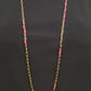 ADORE COLORED BEAD/CHAIN NECKLACE